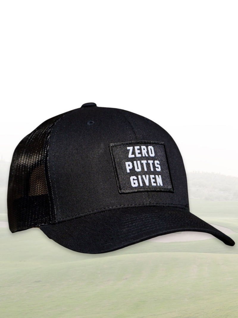 Zero Putts Given Hat - Black